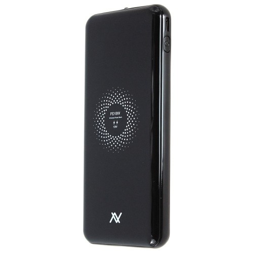 لافينتو MP125 باور بانك لاسلكي شحن سريع QI سعة 10000 مللي أمبير - أسود