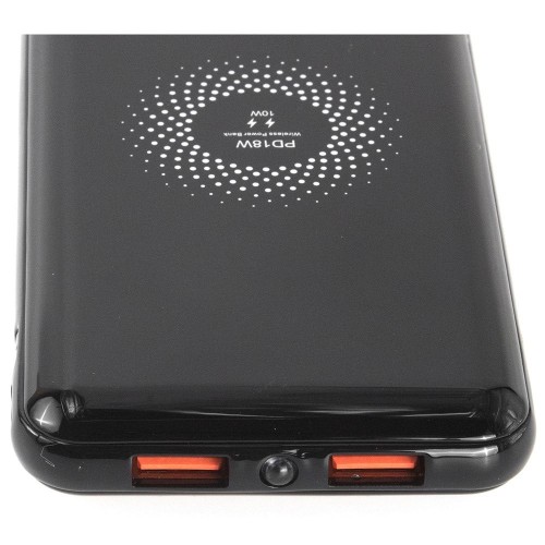 لافينتو MP125 باور بانك لاسلكي شحن سريع QI سعة 10000 مللي أمبير - أسود